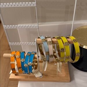 Isis Multicolor Bangle Set - Orange, Blue, Yellow, Cream
